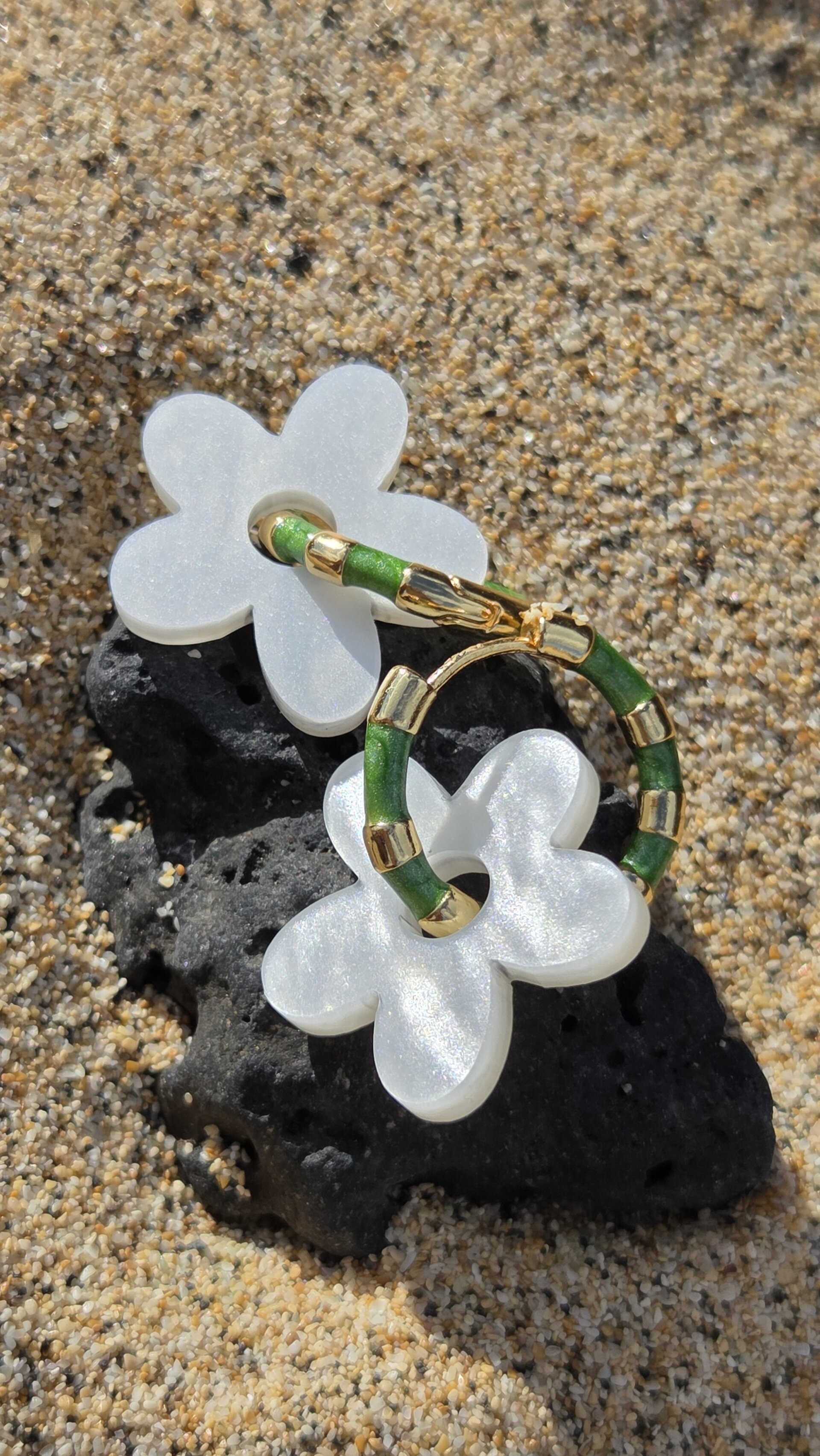 Flor blanca metacrilato - 3