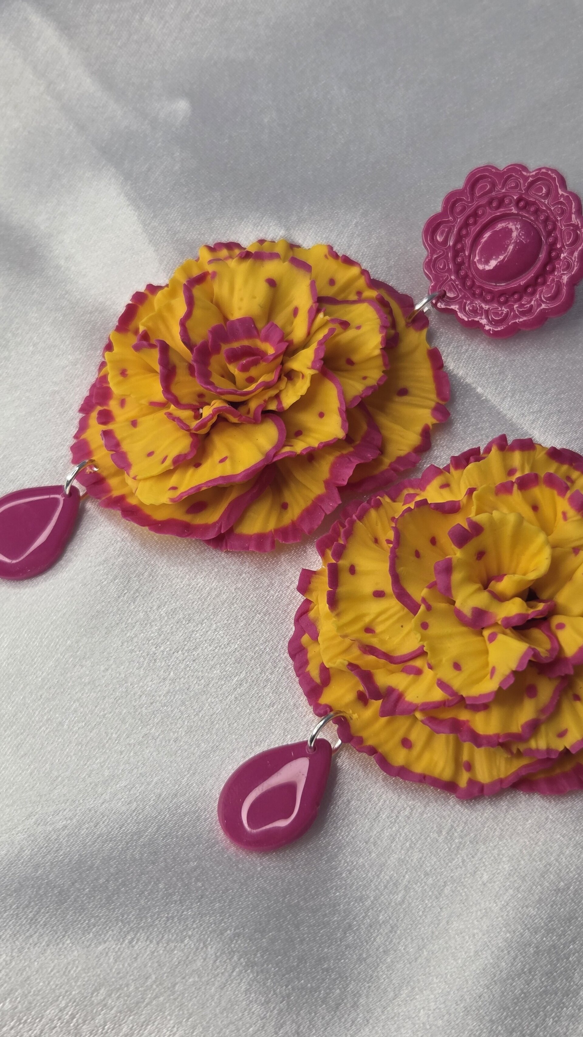 Claveles rosa y amarillo - 2